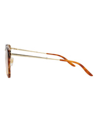 Gucci Mens Square/Rectangle Havana Gold Yellow Fashion Designer Eyewear