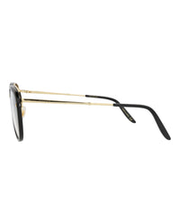 Gucci Gucci Mens Square/Rectangle Black Gold Transparent Fashion Designer Eyewear