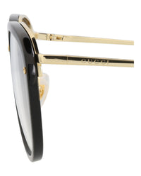 Gucci Gucci Mens Square/Rectangle Black Gold Transparent Fashion Designer Eyewear