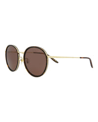 Gucci Mens Round/Oval Havana Gold Brown Fashion Designer Eyewear