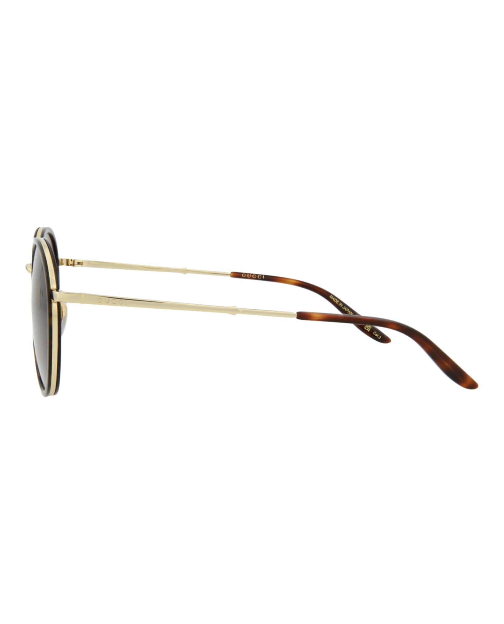 Gucci Mens Round/Oval Havana Gold Brown Fashion Designer Eyewear