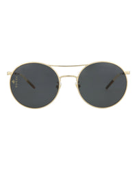 Gucci Gucci Womens Round/Oval Gold Gold Grey Fashion Designer Eyewear