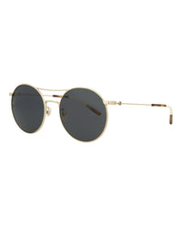 Gucci Gucci Womens Round/Oval Gold Gold Grey Fashion Designer Eyewear