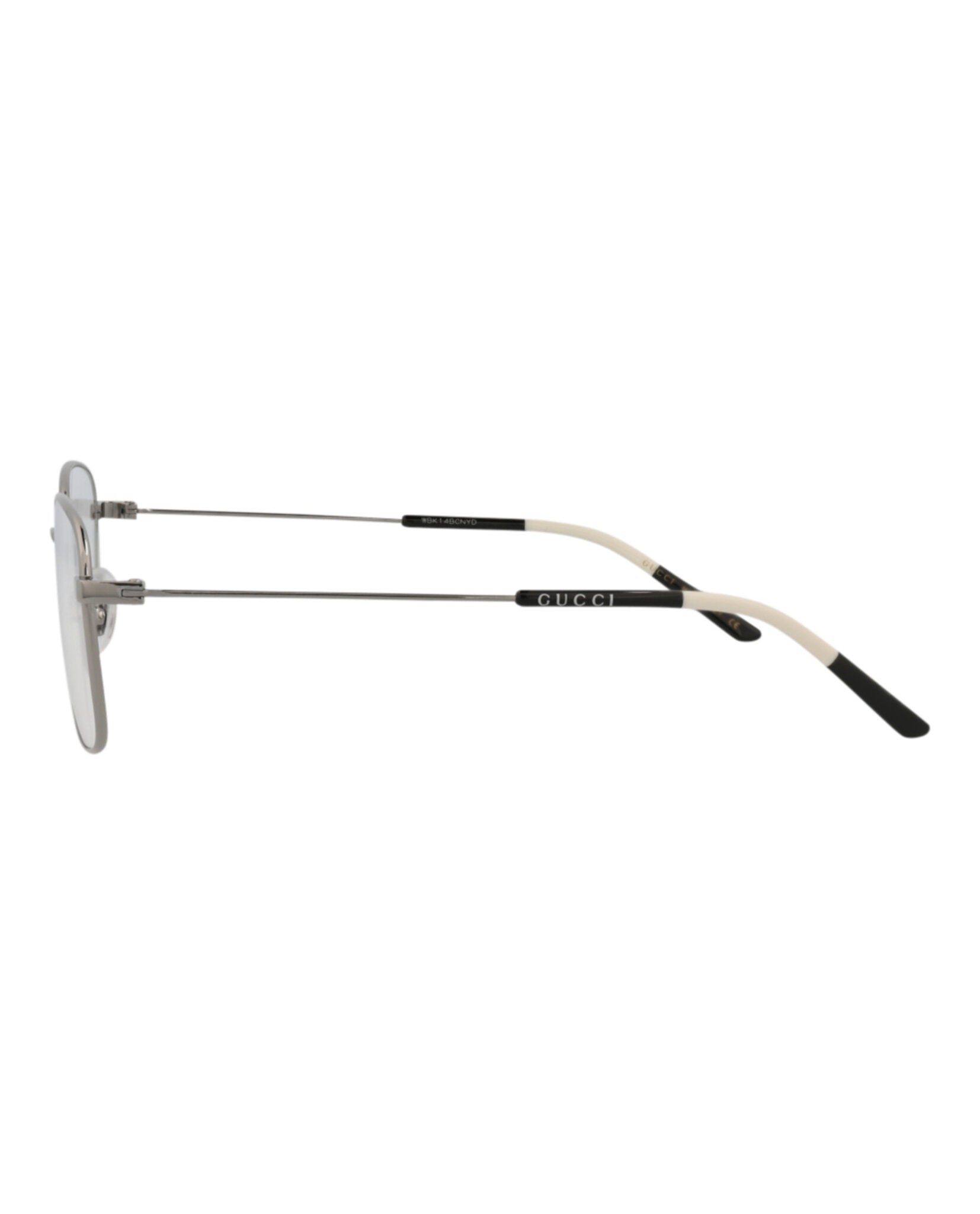 Gucci Mens Square/Rectangle Ruthenium Ruthenium Transparent Fashion Designer Eyewear