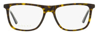 Gucci Classic Rectangular Eyeglasses GG0691O 002 Havana/Gold 54mm