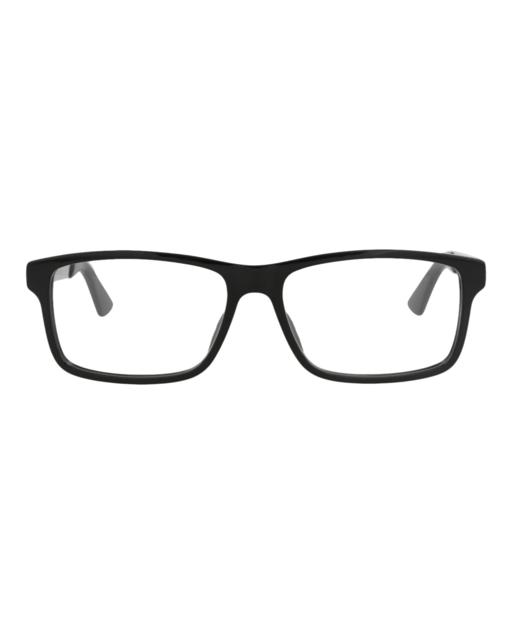 Gucci Gucci Mens Square/Rectangle Black Black Transparent Fashion Designer Eyewear