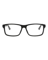 Gucci Gucci Mens Square/Rectangle Black Black Transparent Fashion Designer Eyewear