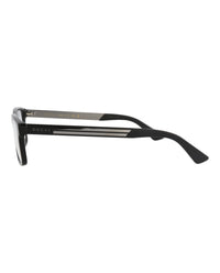 Gucci Gucci Mens Square/Rectangle Black Black Transparent Fashion Designer Eyewear