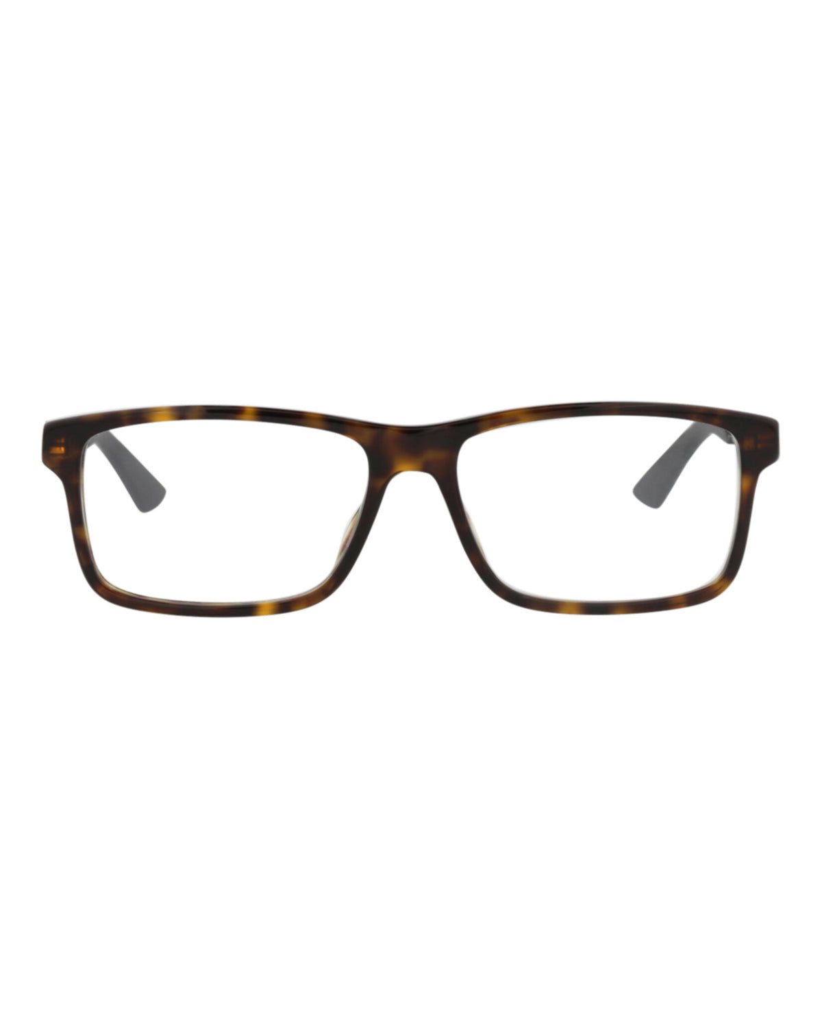 Gucci Mens Square/Rectangle Havana Green Transparent Fashion Designer Eyewear