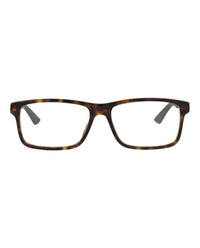 Gucci Mens Square/Rectangle Havana Green Transparent Fashion Designer Eyewear