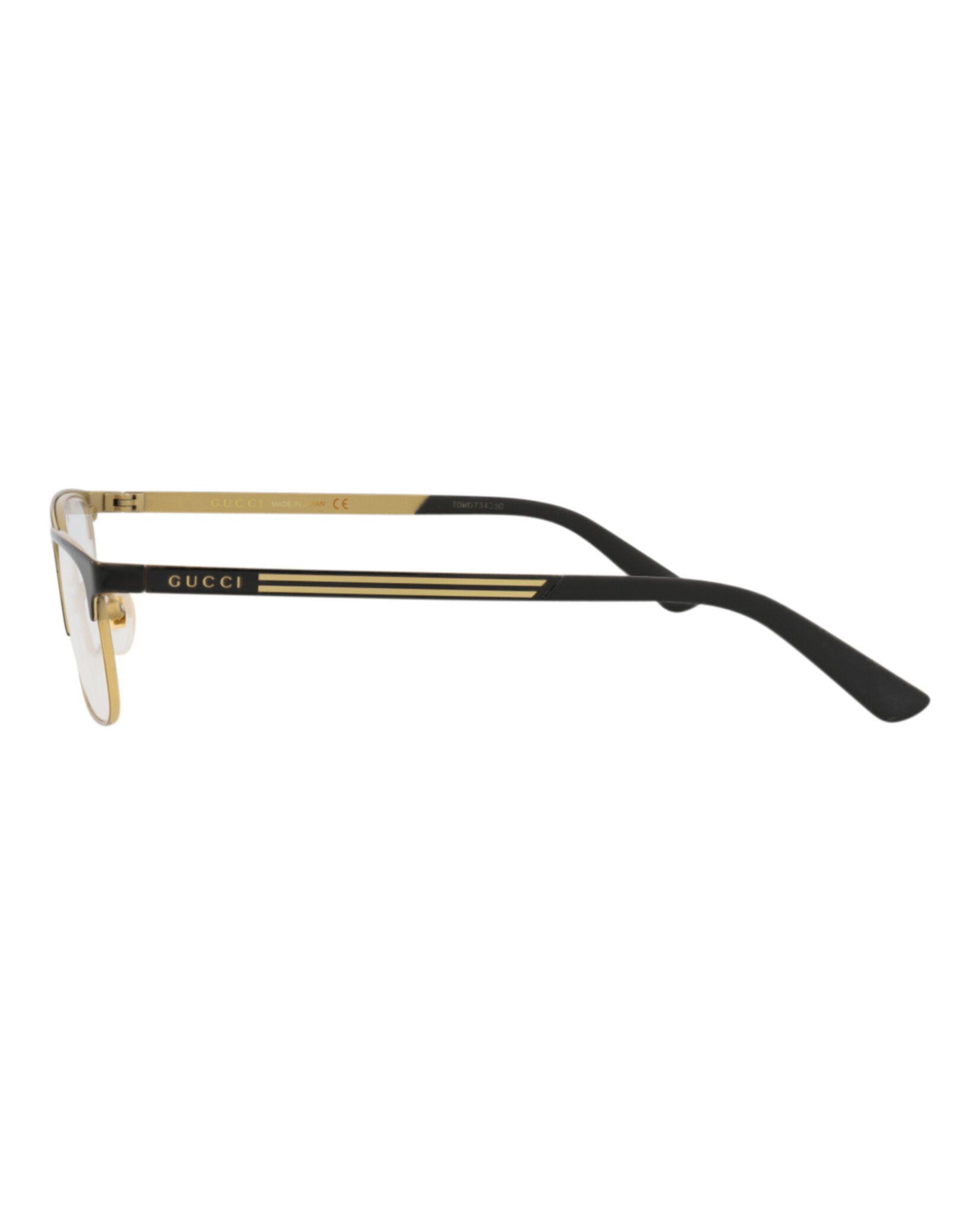 Gucci Gucci Mens Square/Rectangle Black Black Transparent Fashion Designer Eyewear