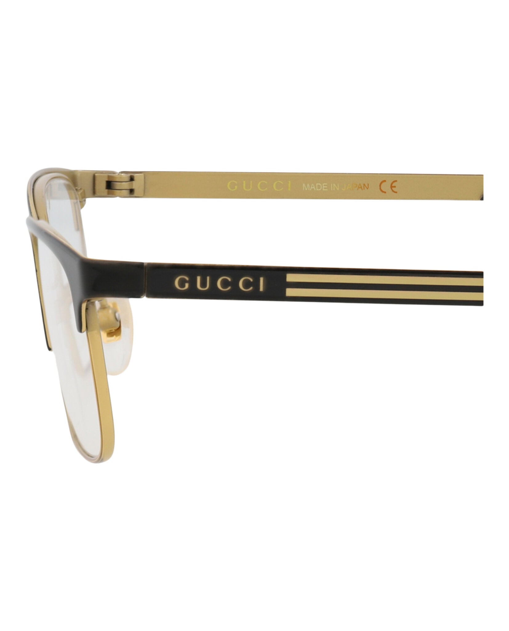 Gucci Gucci Mens Square/Rectangle Black Black Transparent Fashion Designer Eyewear