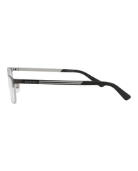 Gucci Gucci Mens Square/Rectangle Ruthenium Black Transparent Fashion Designer Eyewear