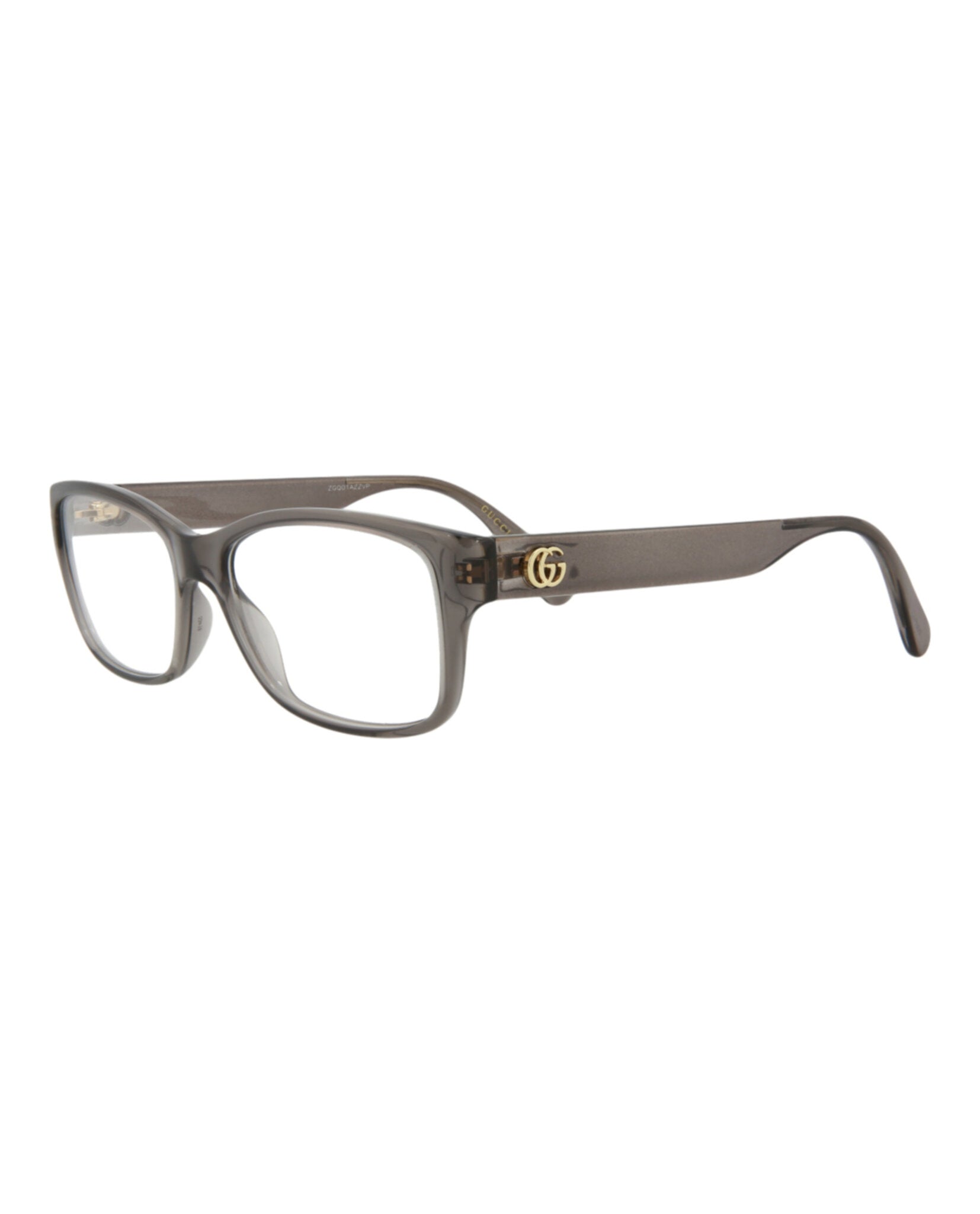 Gucci Gucci Womens Square/Rectangle Grey Grey Transparent Fashion Designer Eyewear