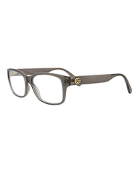 Gucci Gucci Womens Square/Rectangle Grey Grey Transparent Fashion Designer Eyewear