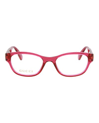Gucci Gucci Womens Square/Rectangle Pink Pink Transparent Fashion Designer Eyewear