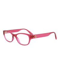 Gucci Gucci Womens Square/Rectangle Pink Pink Transparent Fashion Designer Eyewear