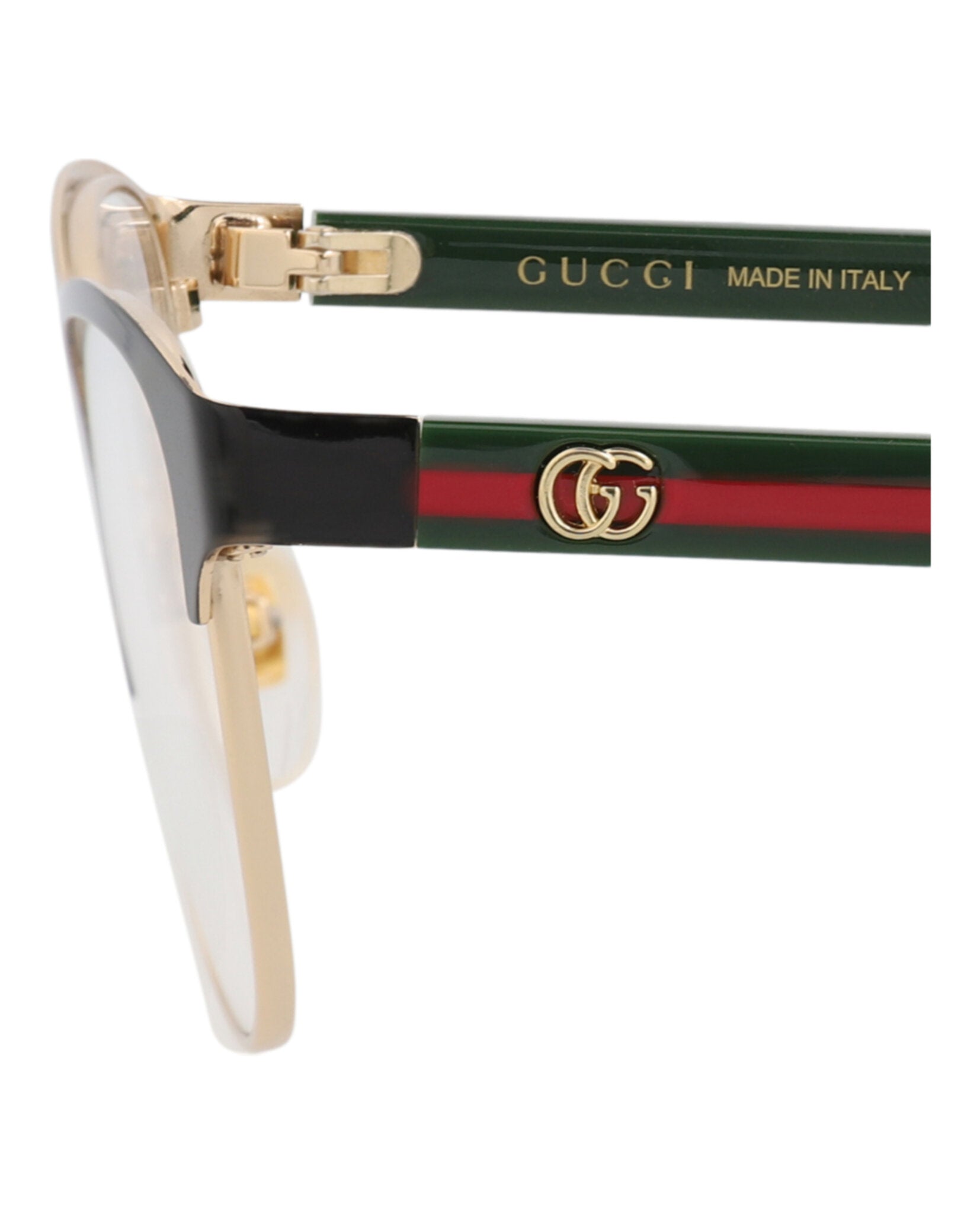 Gucci Gucci Womens Cat Eye Black Green Transparent Fashion Designer Eyewear