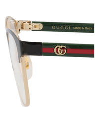 Gucci Gucci Womens Cat Eye Black Green Transparent Fashion Designer Eyewear