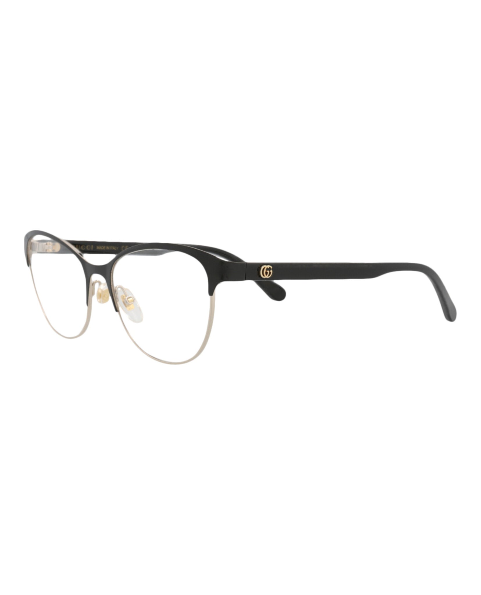 Gucci Gucci Womens Cat Eye Black Black Transparent Fashion Designer Eyewear