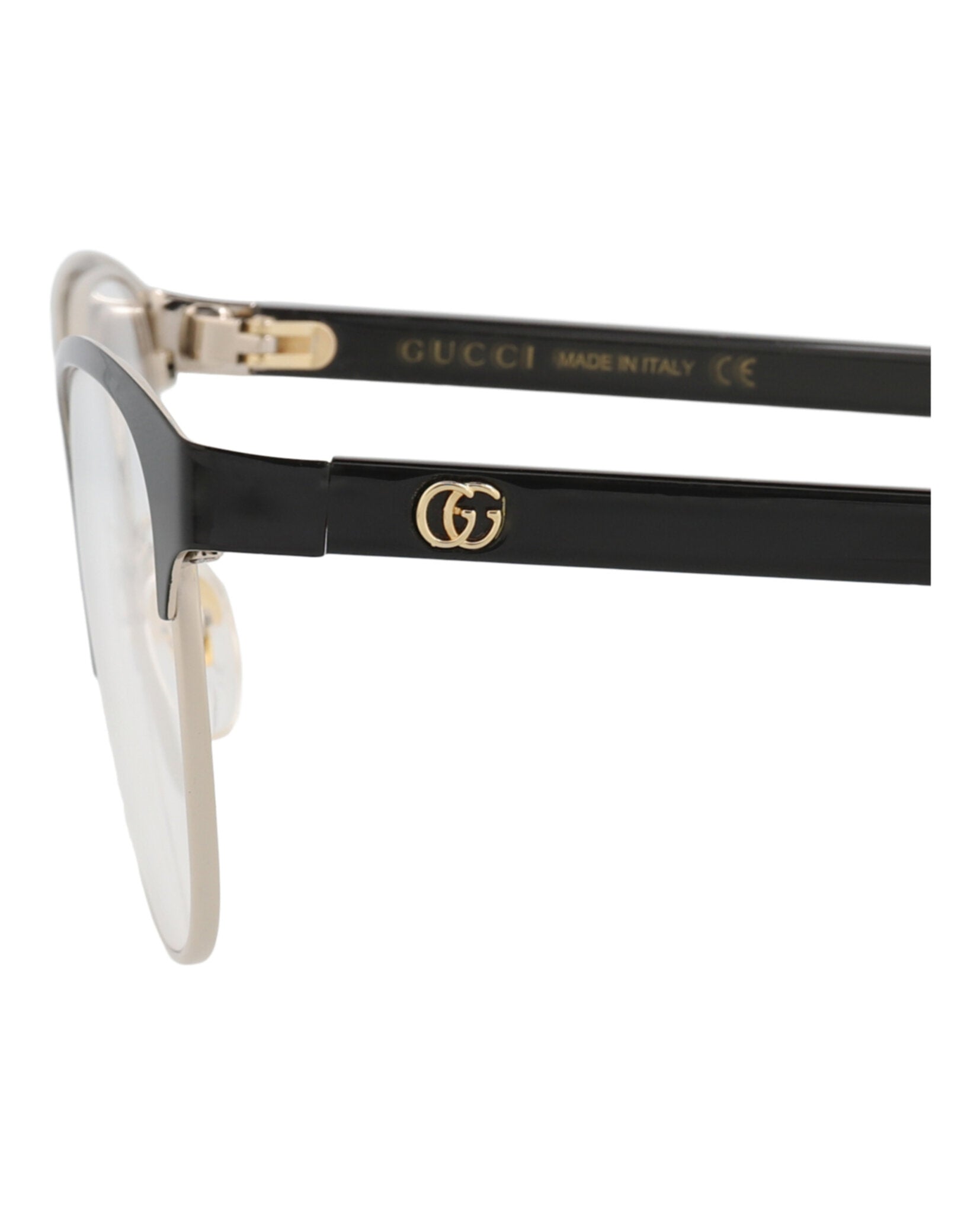 Gucci Gucci Womens Cat Eye Black Black Transparent Fashion Designer Eyewear
