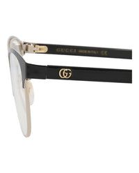 Gucci Gucci Womens Cat Eye Black Black Transparent Fashion Designer Eyewear
