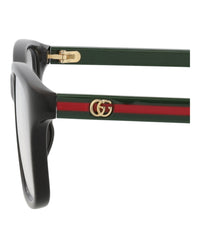 Gucci Gucci Womens Square/Rectangle Black Green Transparent Fashion Designer Eyewear