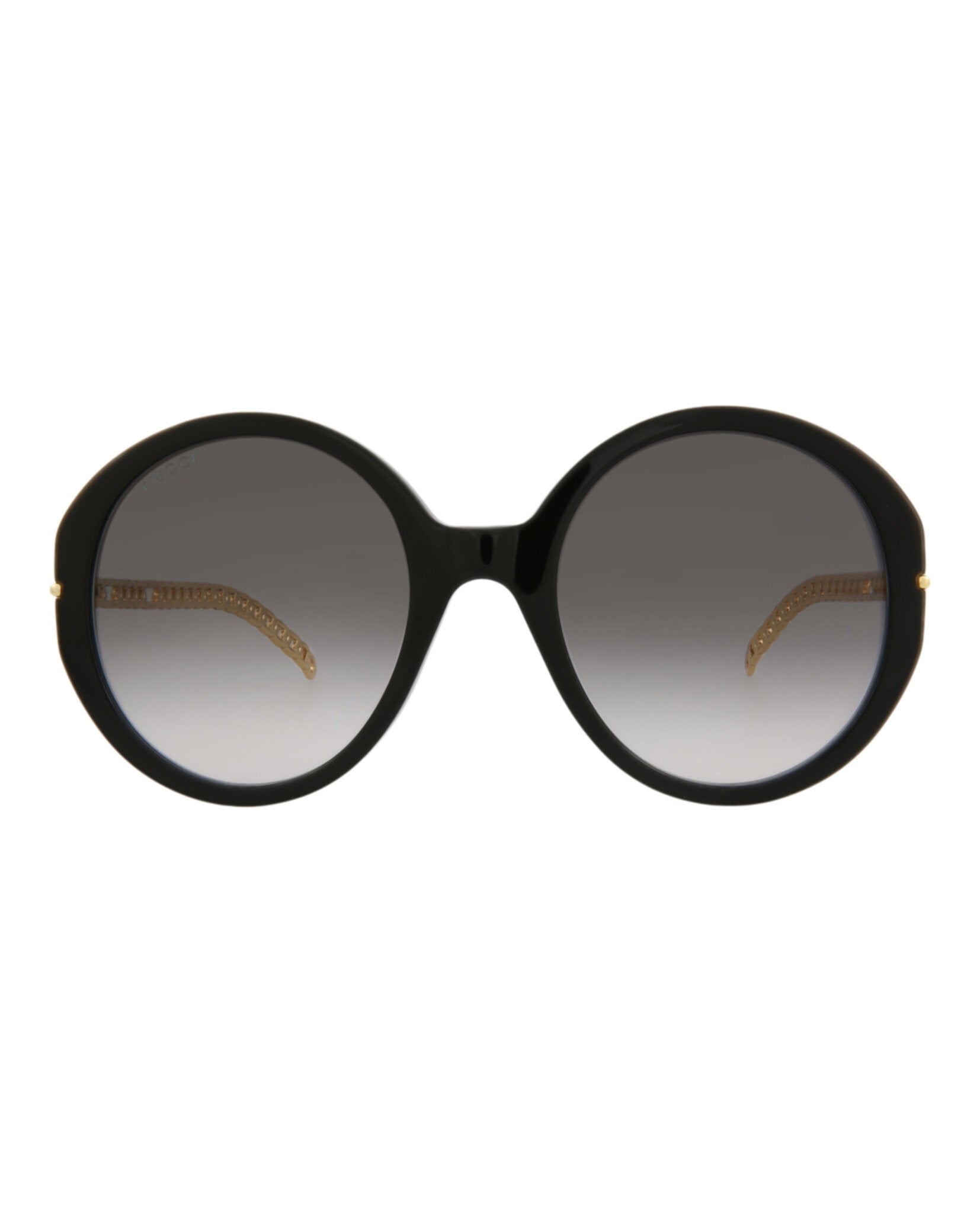 Gucci Womens Round/Oval Black Gold Grey Fashion Designer Eyewear
