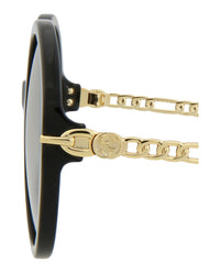 Gucci Womens Round/Oval Black Gold Grey Fashion Designer Eyewear