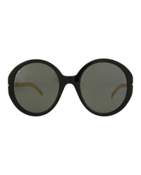 Gucci Womens Round/Oval Black Gold Grey Fashion Designer Eyewear