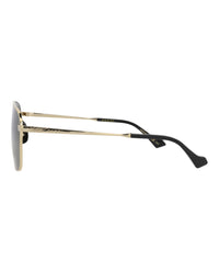 Gucci Mens Aviator Gold Gold Grey Fashion Designer Eyewear