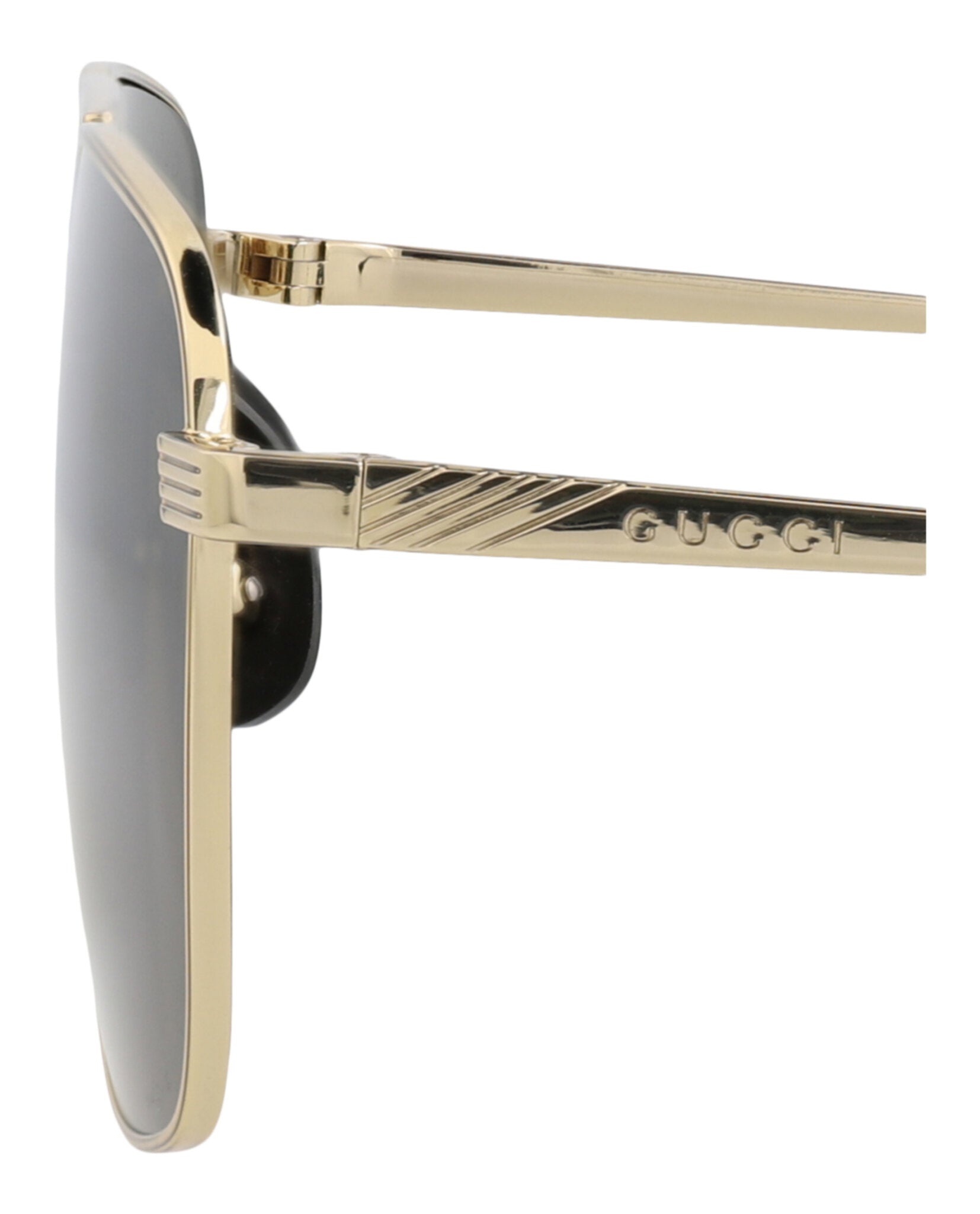 Gucci Mens Aviator Gold Gold Grey Fashion Designer Eyewear – Bluefly