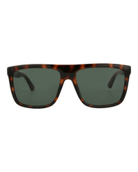 Gucci Mens Square/Rectangle Havana Havana Green Fashion Designer Eyewear