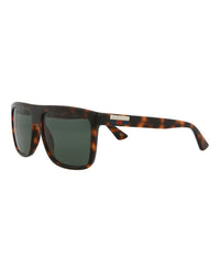 Gucci Mens Square/Rectangle Havana Havana Green Fashion Designer Eyewear