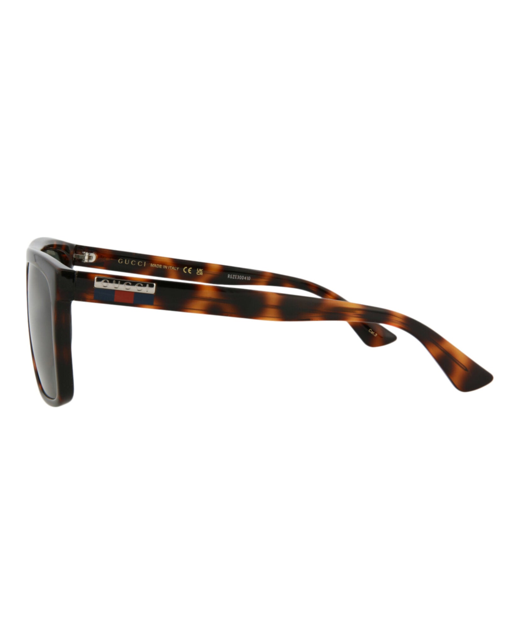 Gucci Mens Square/Rectangle Havana Havana Green Fashion Designer Eyewear