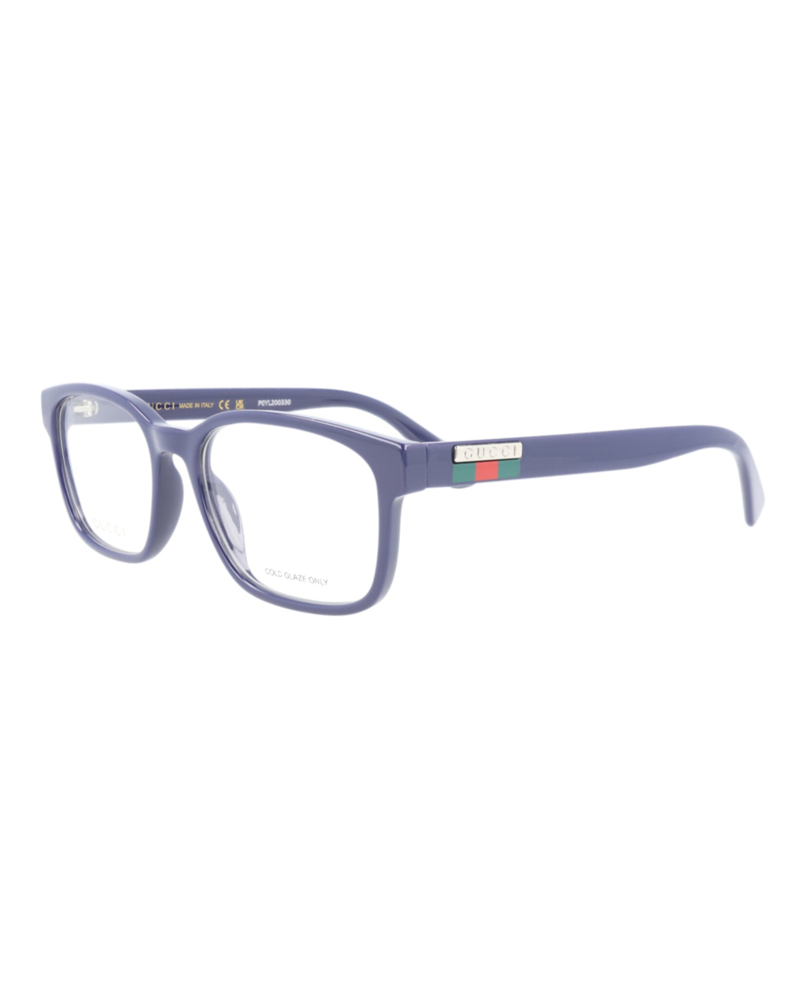 Gucci Gucci Mens Square/Rectangle Blue Blue Transparent Fashion Designer Eyewear