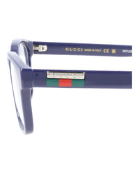 Gucci Gucci Mens Square/Rectangle Blue Blue Transparent Fashion Designer Eyewear