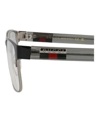 Gucci Gucci Mens Square/Rectangle Silver Grey Transparent Fashion Designer Eyewear