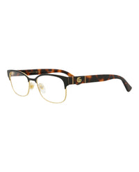 Gucci Gucci Womens Square/Rectangle Black Havana Transparent Fashion Designer Eyewear
