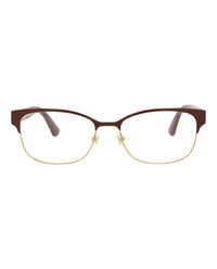 Gucci Gucci Womens Square/Rectangle Burgundy Burgundy Transparent Fashion Designer Eyewear