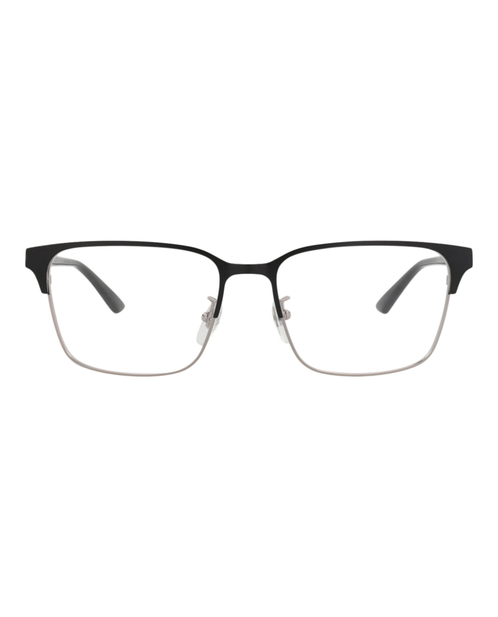 Gucci Gucci Mens Square/Rectangle Ruthenium Black Transparent Fashion Designer Eyewear