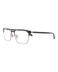 Gucci Gucci Mens Square/Rectangle Ruthenium Black Transparent Fashion Designer Eyewear