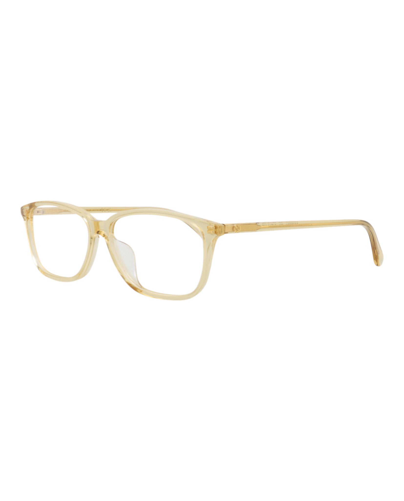 Gucci Gucci Womens Square/Rectangle Brown Brown Transparent Fashion Designer Eyewear