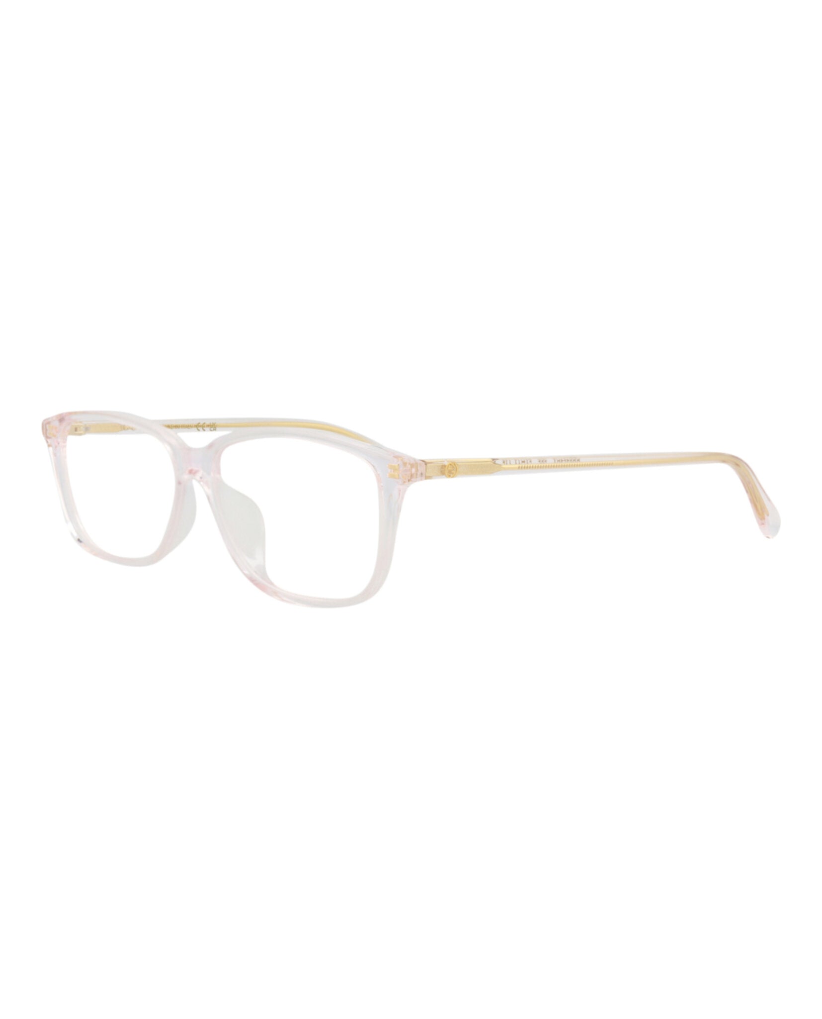 Gucci Gucci Womens Square/Rectangle Pink Pink Transparent Fashion Designer Eyewear