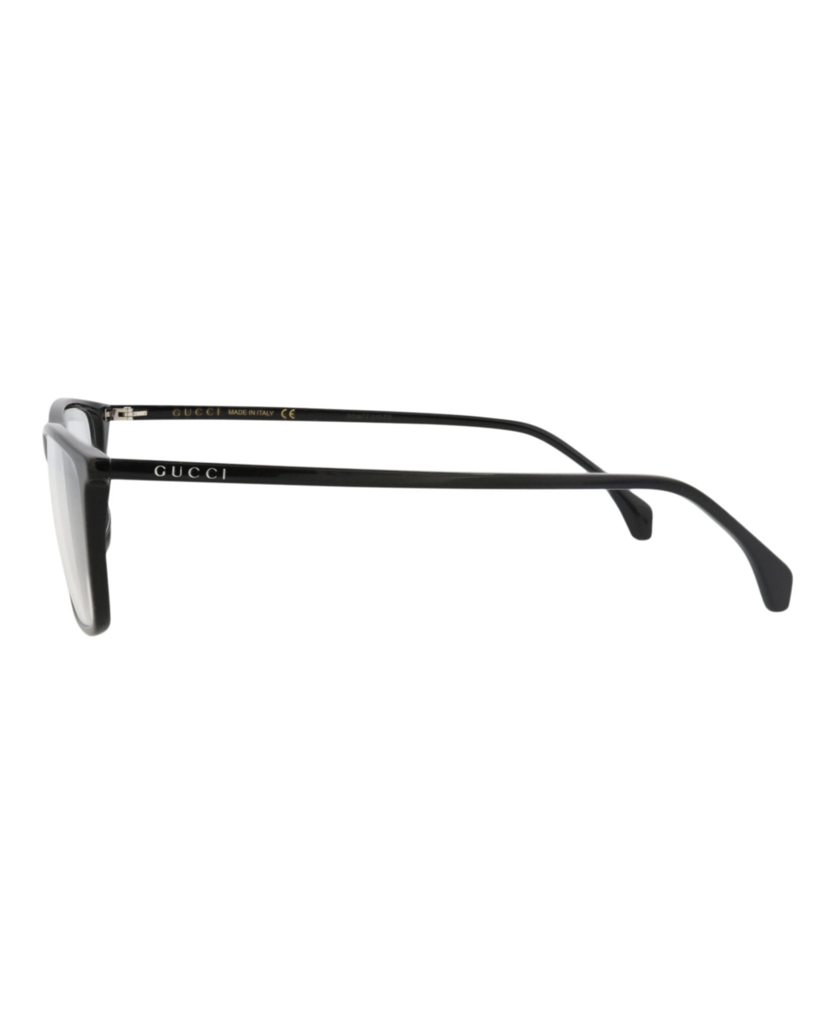 Gucci Gucci Mens Square/Rectangle Black Black Transparent Fashion Designer Eyewear
