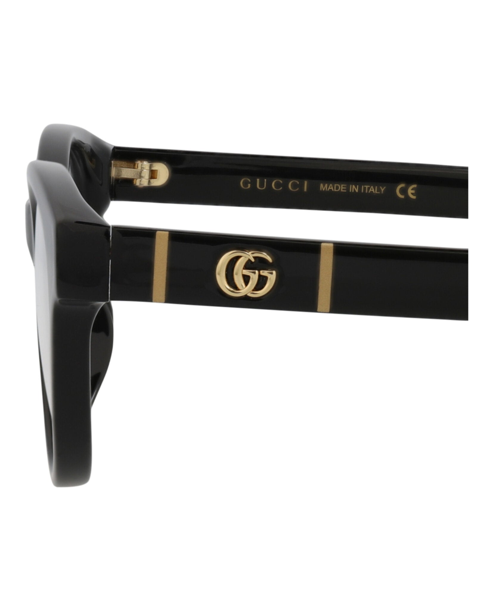Gucci Gucci Womens Cat Eye Black Black Transparent Fashion Designer Eyewear