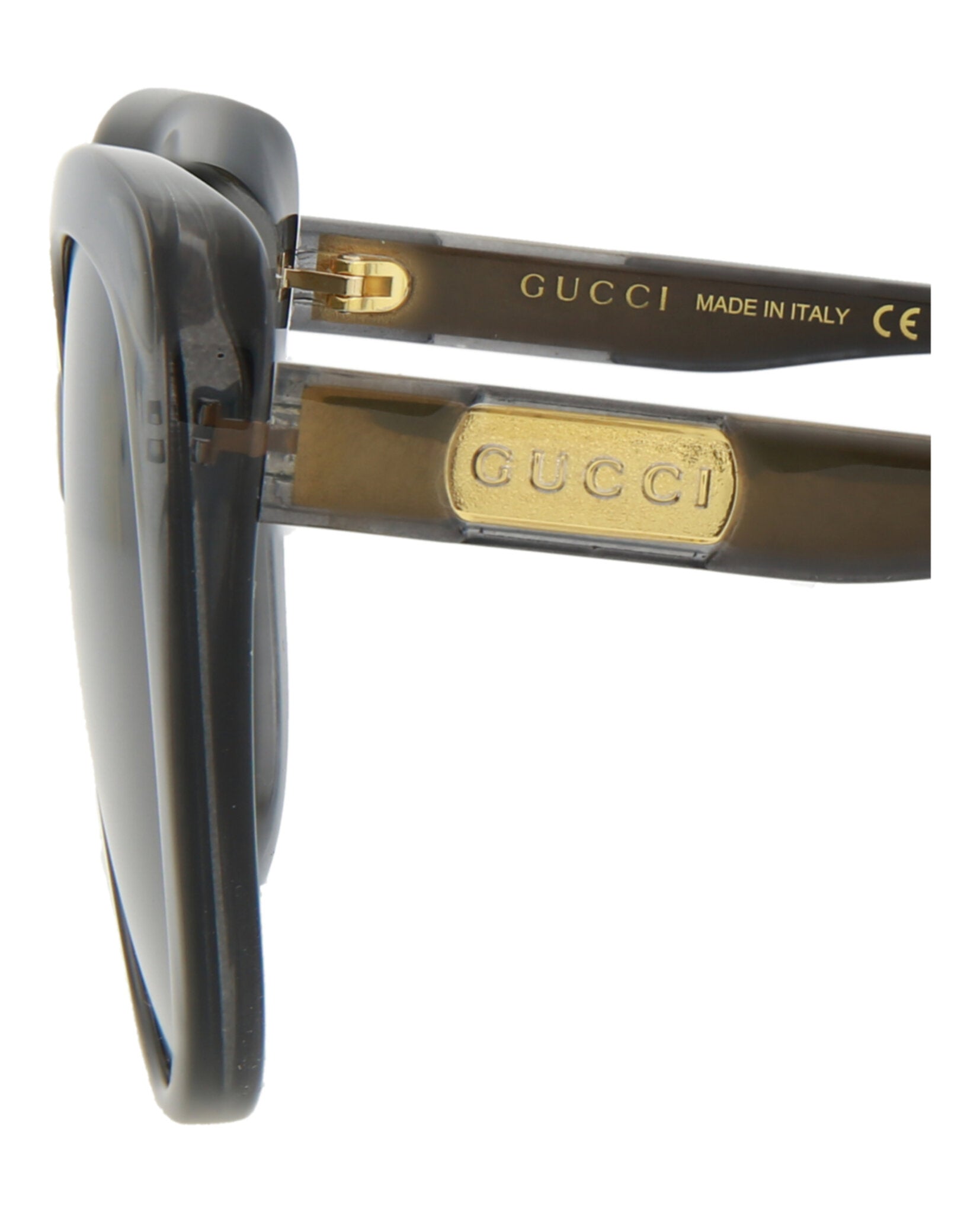 Gucci Womens Cat Eye Grey Grey Grey Fashion Designer Eyewear