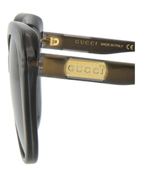 Gucci Womens Cat Eye Grey Grey Grey Fashion Designer Eyewear