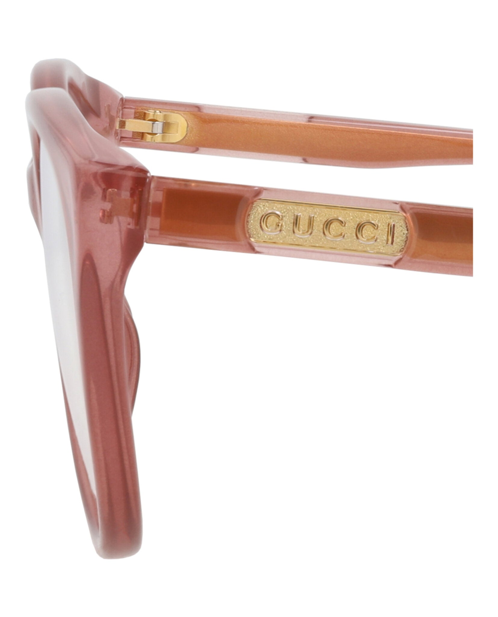 Gucci Gucci Womens Cat Eye Pink Pink Transparent Fashion Designer Eyewear
