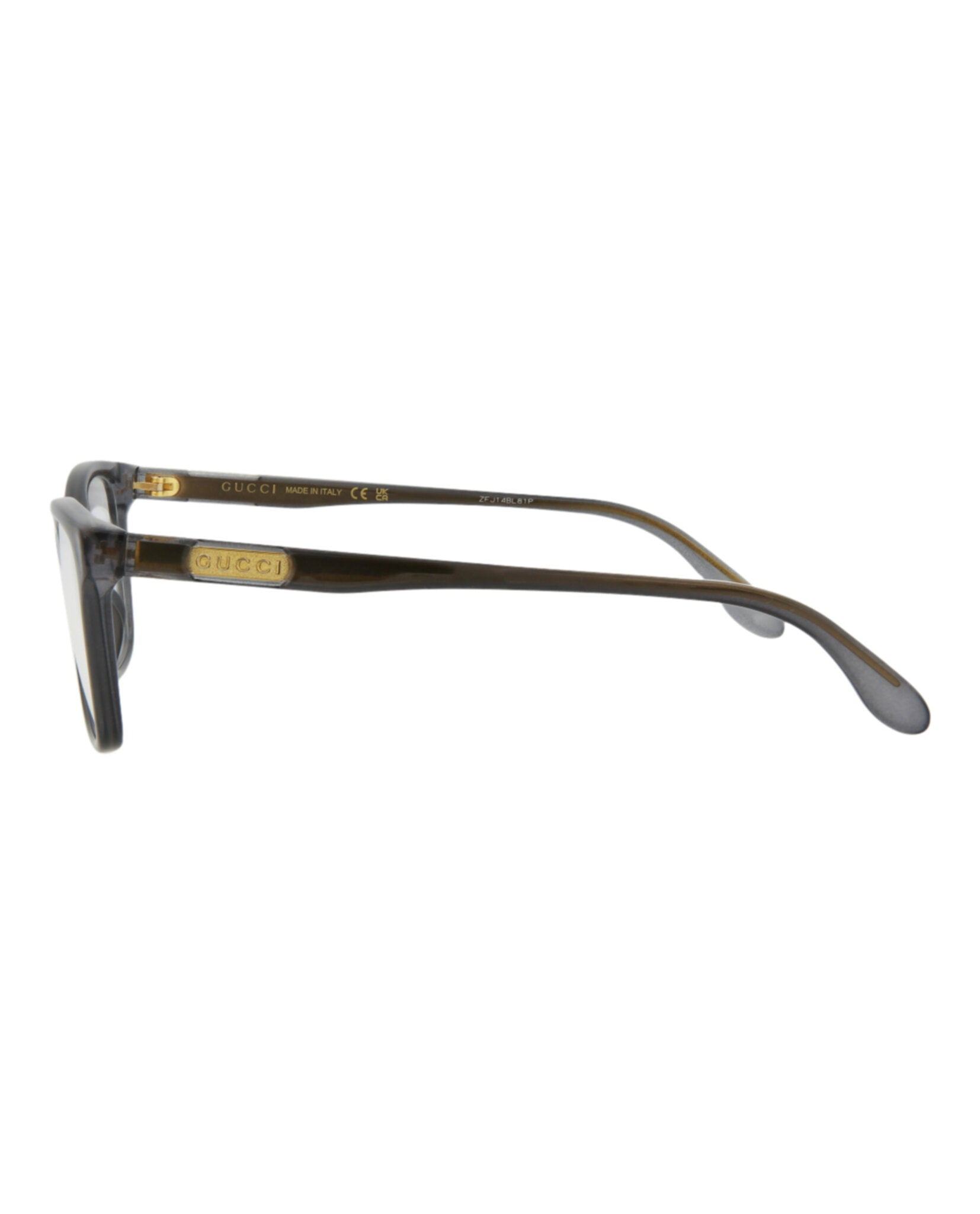 Gucci Gucci Womens Cat Eye Grey Grey Transparent Fashion Designer Eyewear